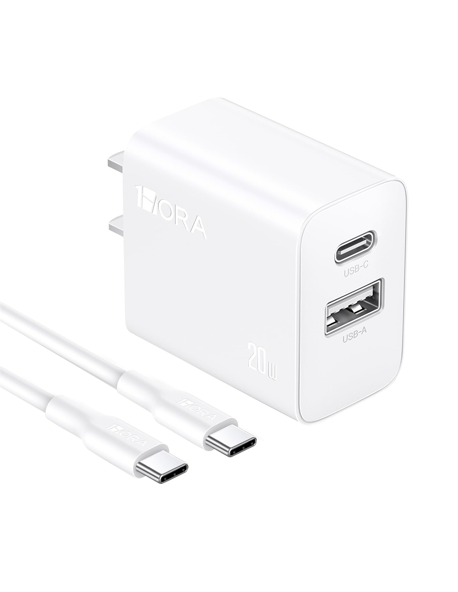 Foto 4 pulgar | Cargador De Doble Puerto 20w 1hora Tipo Usb+tipo C