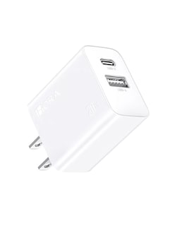 Foto 4 | Cargador De Doble Puerto 20w 1hora Tipo Usb+tipo C