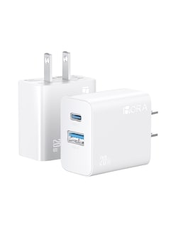 Foto 5 | Cargador De Doble Puerto 20w 1hora Tipo Usb+tipo C