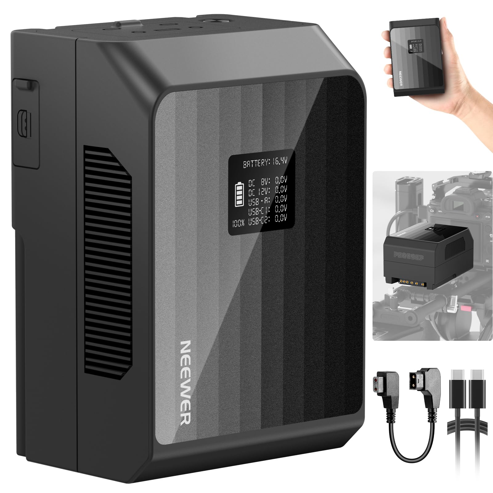 Foto 2 pulgar | Batería De Montaje En V Neewer Ps099ep, 6800 Mah, 99 Wh, 14,5 V Con Pd De 100 W - Venta Internacional.