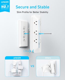 Foto 2 | Cargador De Pared Anker, Extensor De Salida 10 En 1, 6 Ac, 2 Usb A, 2 Usb C - Venta Internacional.