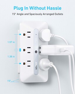 Foto 5 | Cargador De Pared Anker, Extensor De Salida 10 En 1, 6 Ac, 2 Usb A, 2 Usb C - Venta Internacional.