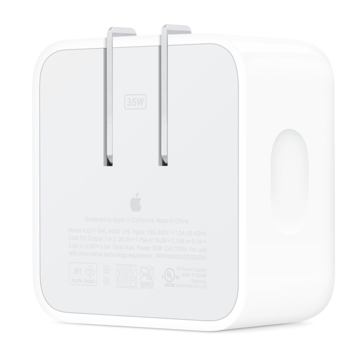 Foto 4 pulgar | Cargador Apple Oem Dual Port Usb-c 35w A2571
