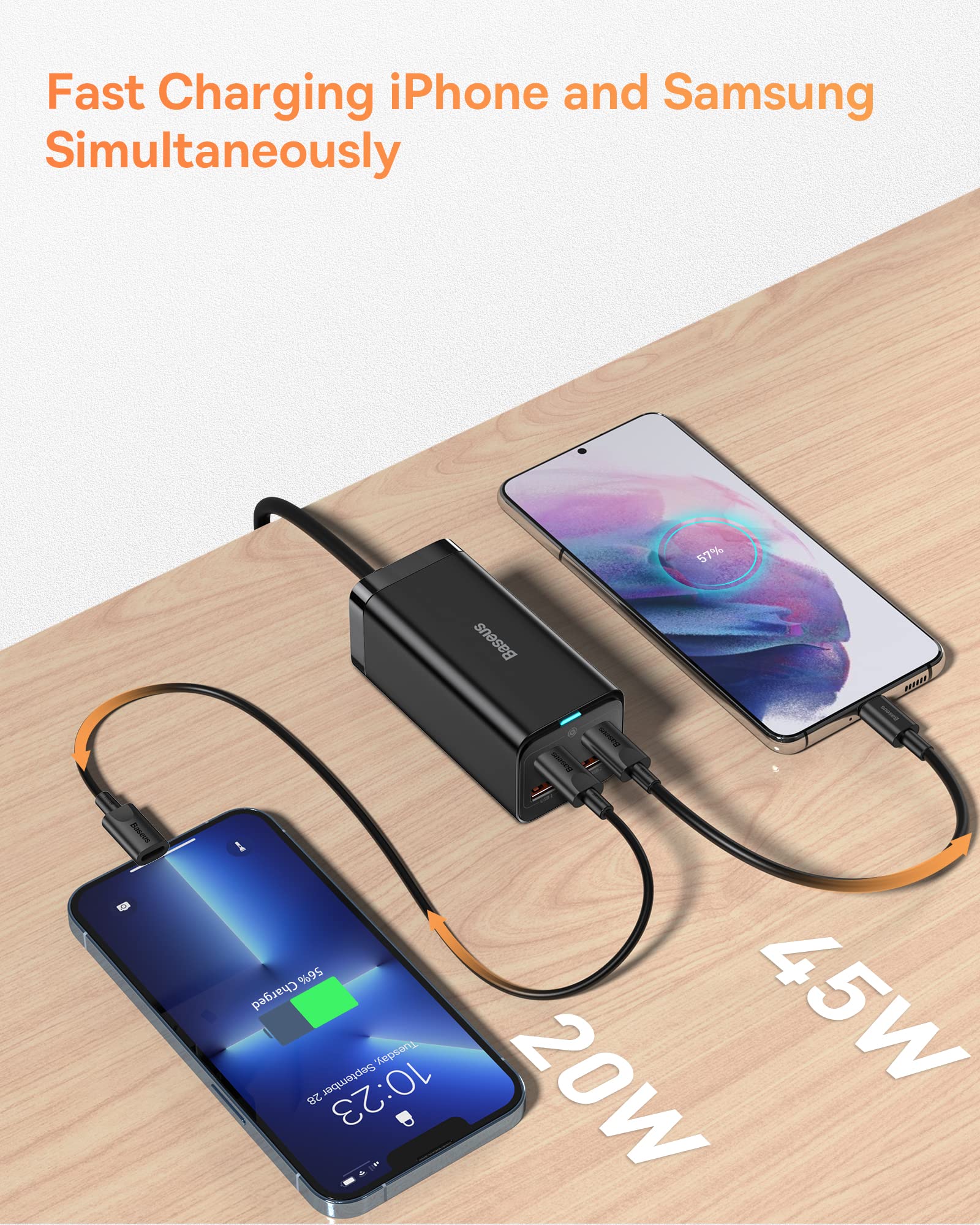 Foto 4 pulgar | Cargador Baseus Gan3 100w Pd De 4 Puertos Usb-c + Usb Para Steam Deck - Venta Internacional.