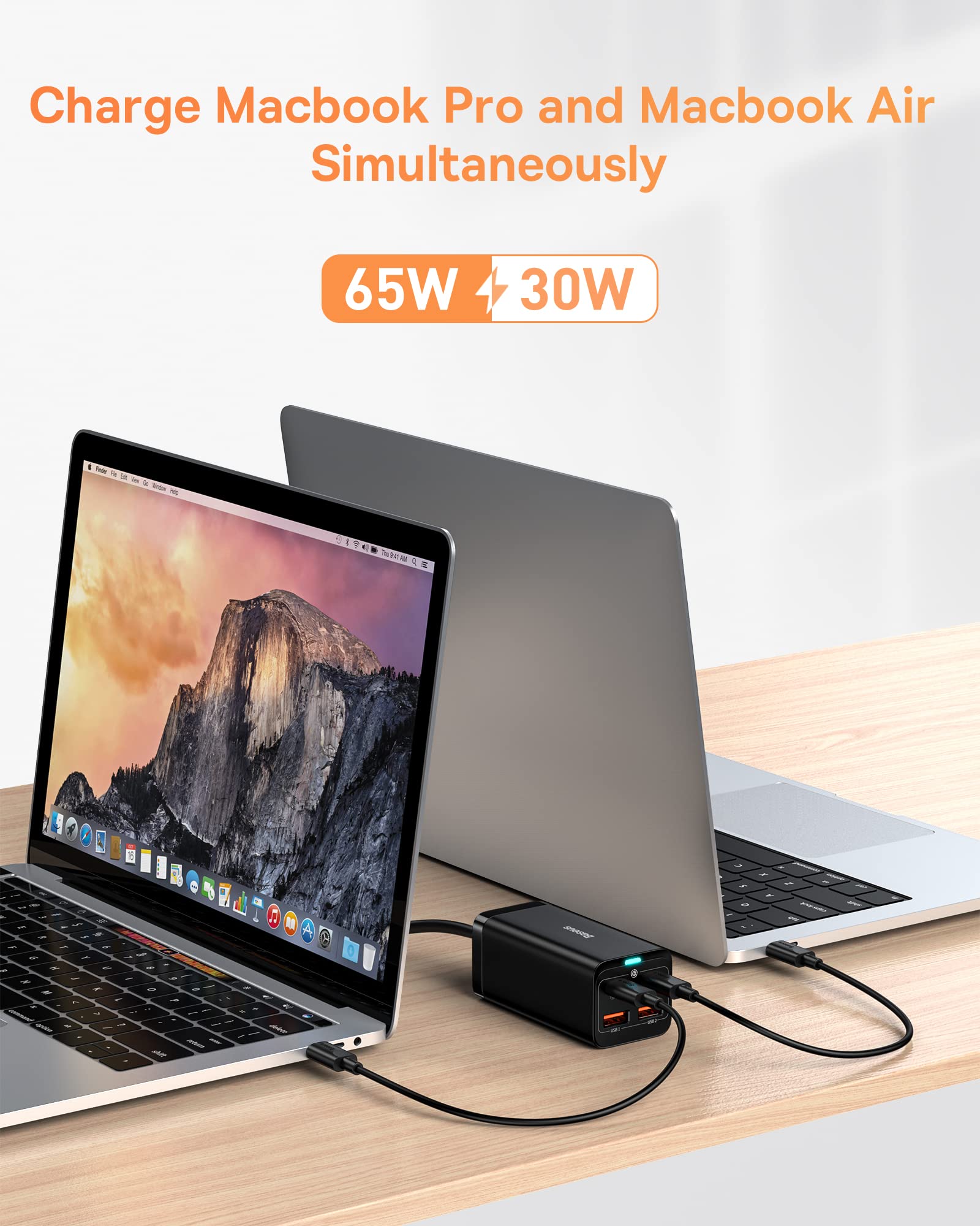 Foto 4 | Cargador Baseus Gan3 100w Pd De 4 Puertos Usb-c + Usb Para Steam Deck - Venta Internacional.