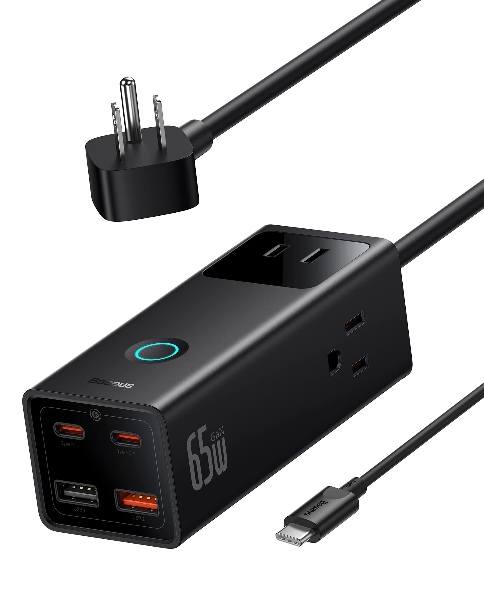 Foto 2 pulgar | Protector Contra Sobretensiones Powerstrip Baseus Powercombo Pro Pd65w - Venta Internacional.