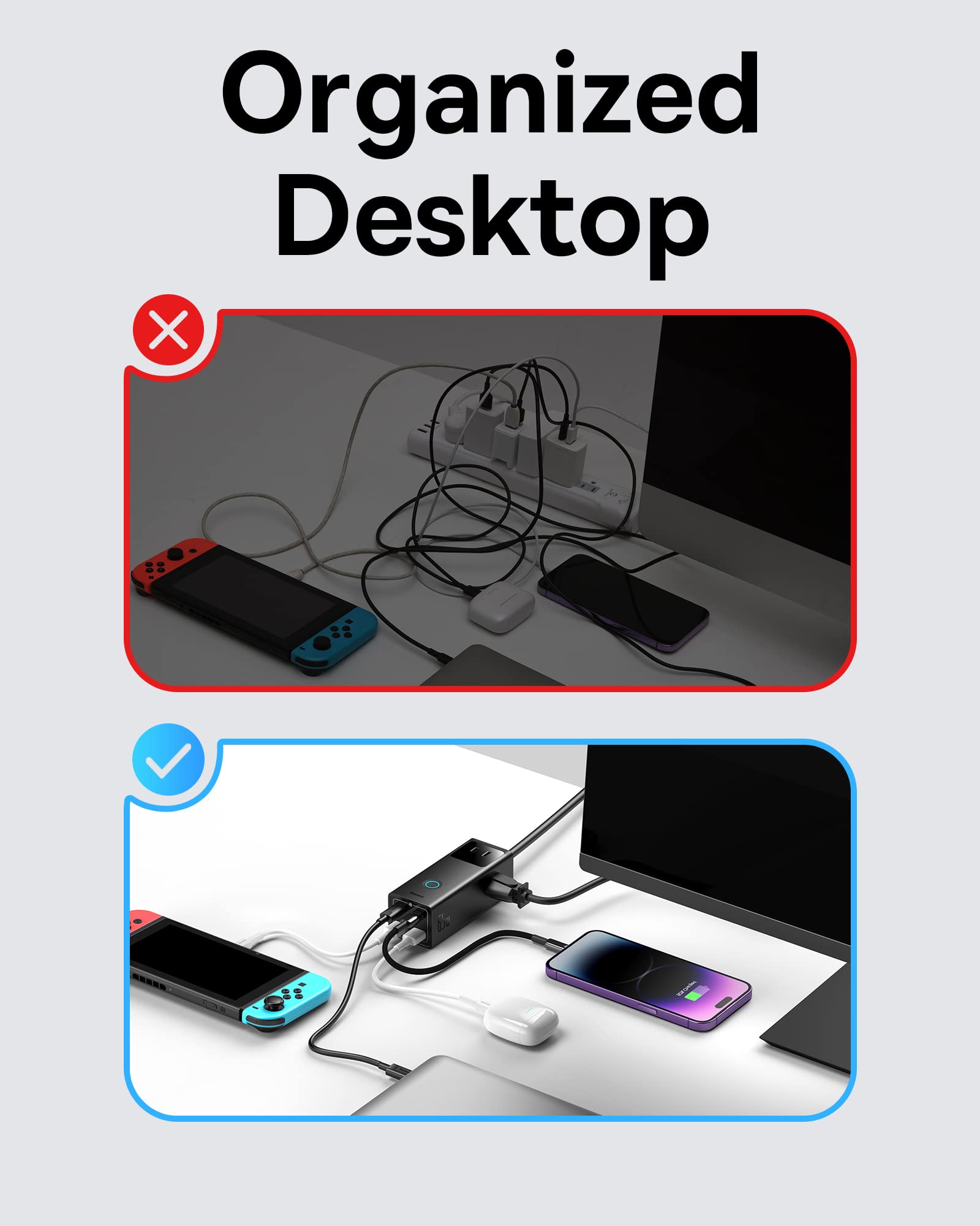 Foto 6 pulgar | Protector Contra Sobretensiones Powerstrip Baseus Powercombo Pro Pd65w - Venta Internacional.