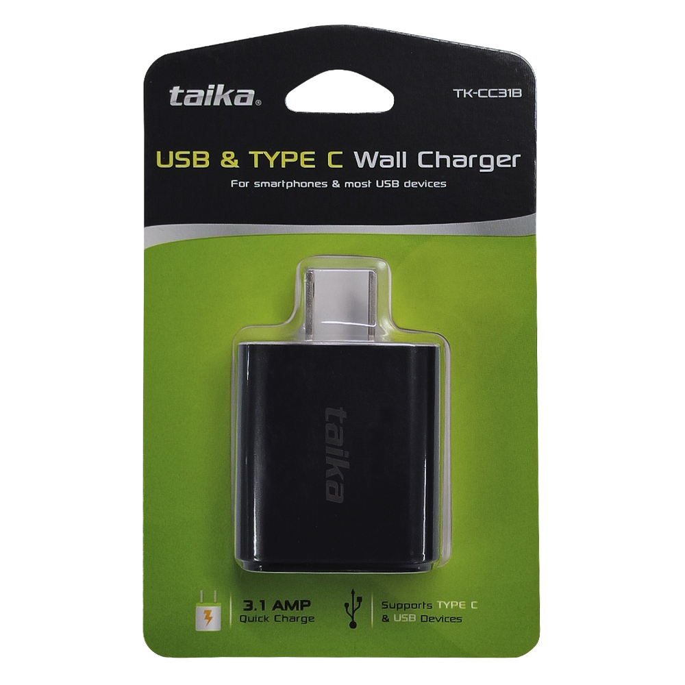 Foto 3 pulgar | Cargador Pared Usb Dual Usb-c Y Usb-a Quick Charge 3.1a Neg.
