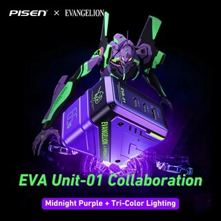 Foto 2 | Estación De Carga Rápida De 65w Con 3 Puertos Eva-01 Purple