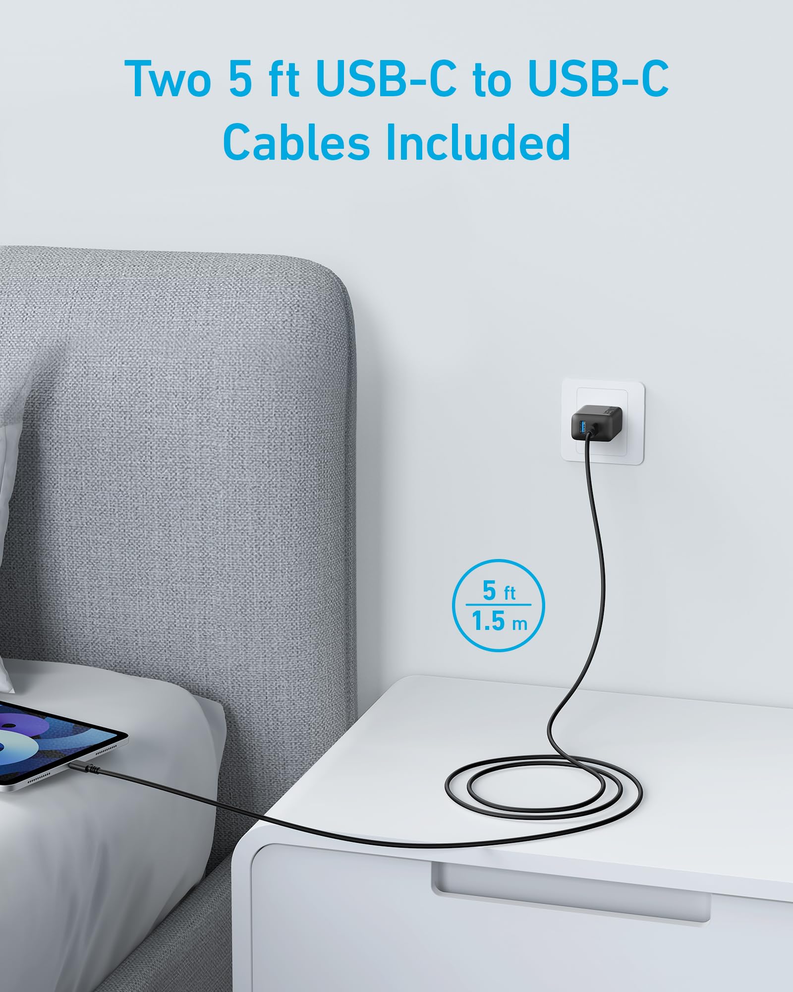 Foto 4 pulgar | Cargador De Pared Rápido Usb De Doble Puerto Anker De 20 W Para Iphone 16 - Venta Internacional.