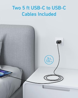 Foto 3 | Cargador De Pared Rápido Usb De Doble Puerto Anker De 20 W Para Iphone 16 - Venta Internacional.