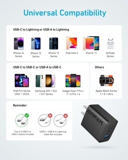 Foto 7 | Cargador De Pared Rápido Usb De Doble Puerto Anker De 20 W Para Iphone 16 - Venta Internacional.