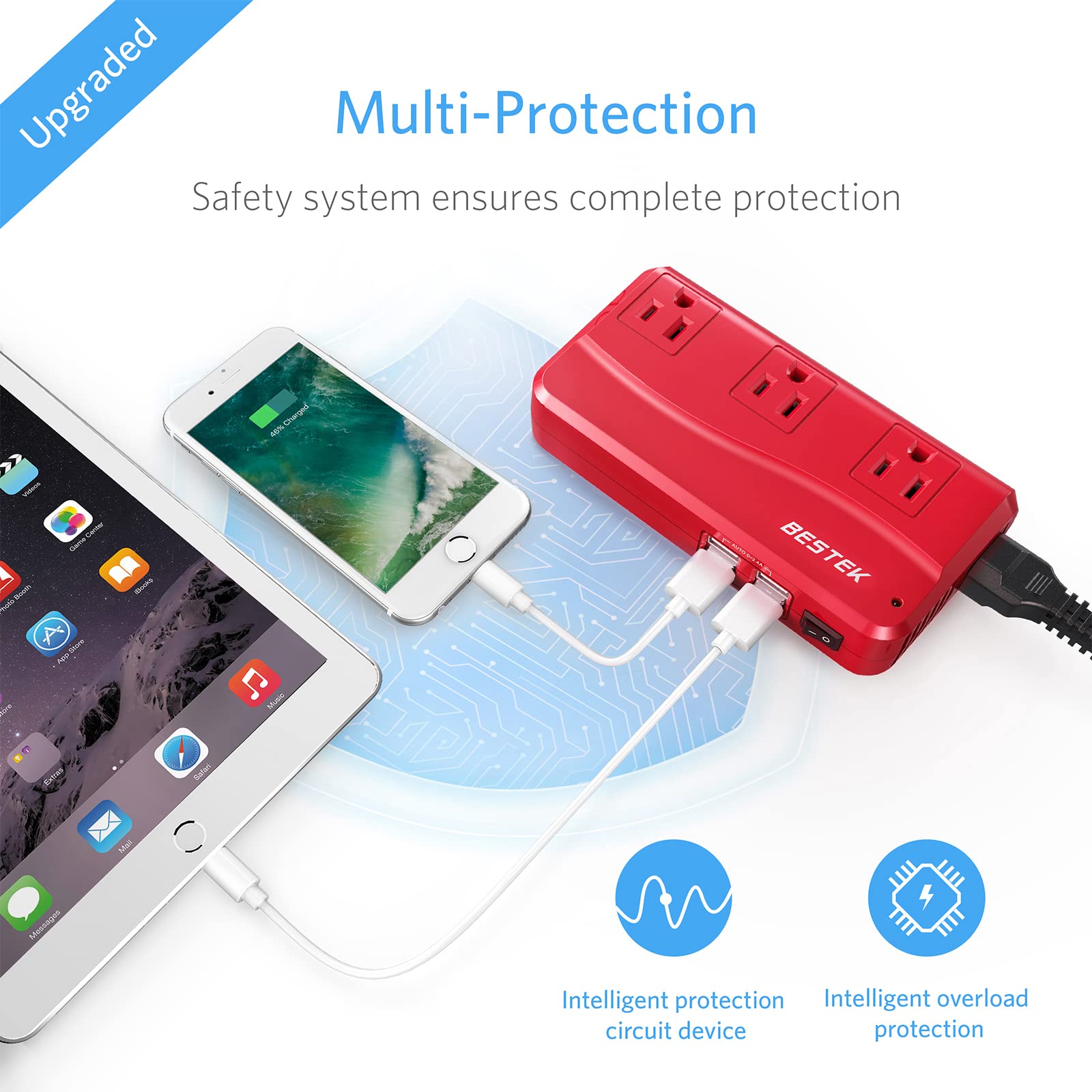 Foto 6 | Adaptador De Viaje Bestek Convertidor De Voltaje Universal De 220 V A 110 V - Venta Internacional.