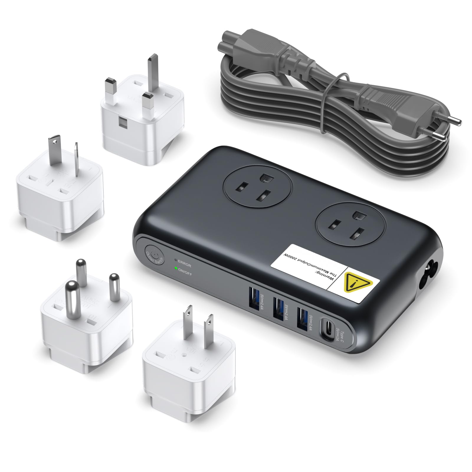 Foto 2 pulgar | Convertidor De Voltaje Vhbw 230 W 220 V A 110 V Con 4 Salidas Usb 2 - Venta Internacional.
