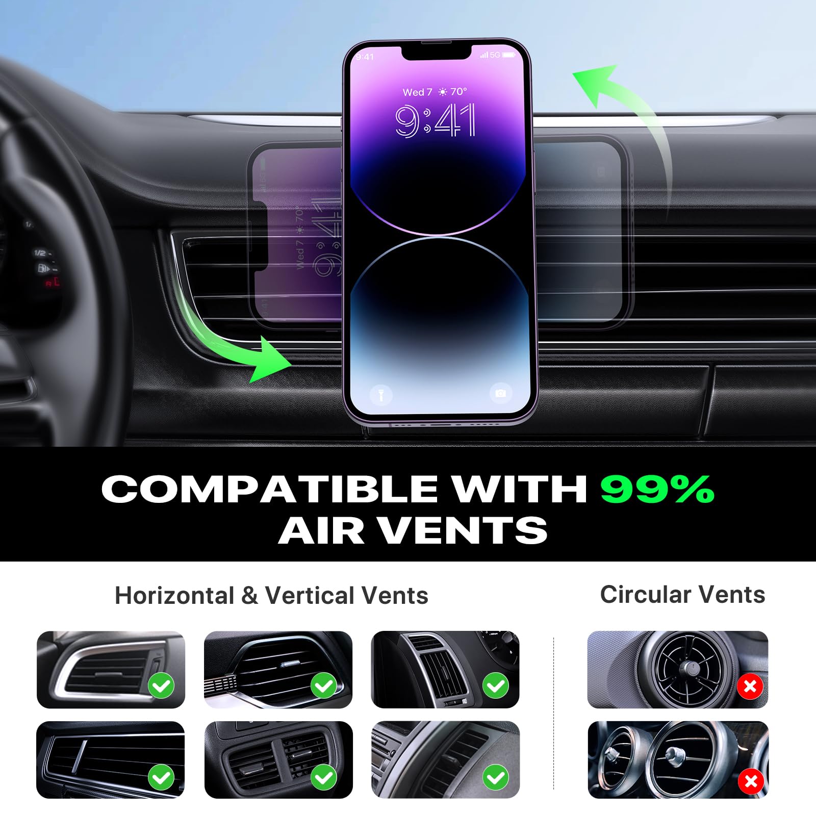 Foto 8 pulgar | Cargador De Coche Miracase Para Carga Rápida Magsafe De 15 W - Venta Internacional.