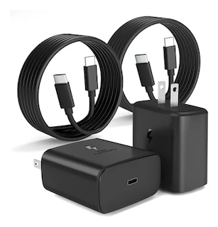 Foto 1 | Cargador Tipo C De 45w Para Samsung S23 S24 Ultra 2 Piezas