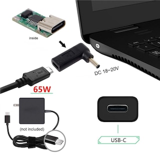 Foto 2 | Adaptador Conversor Chenyang Usb C A Dc 4.5x3.0 Mm Pd 65w - Venta Internacional.