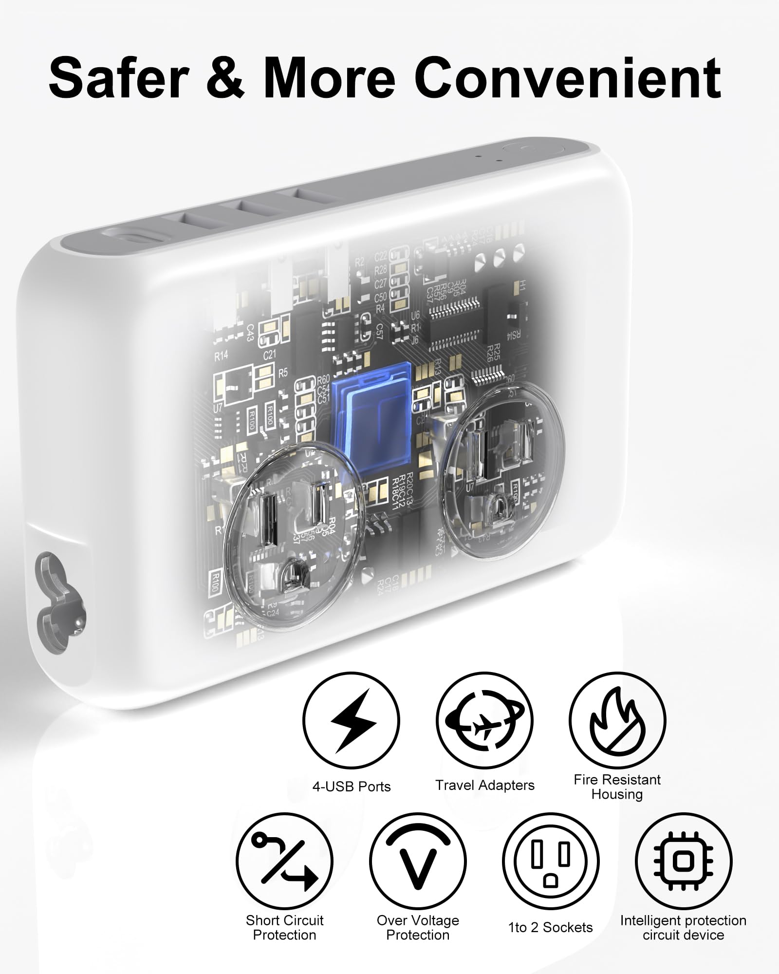 Foto 7 pulgar | Convertidor De Voltaje Vhbw 230 W 220 V A 110 V Con 4 Salidas Usb 2 - Venta Internacional.