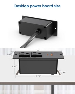 Foto 6 | Power Strip Jgstkcity, Usb C Pd Empotrado, 30 W, Carga Rápida - Venta Internacional.