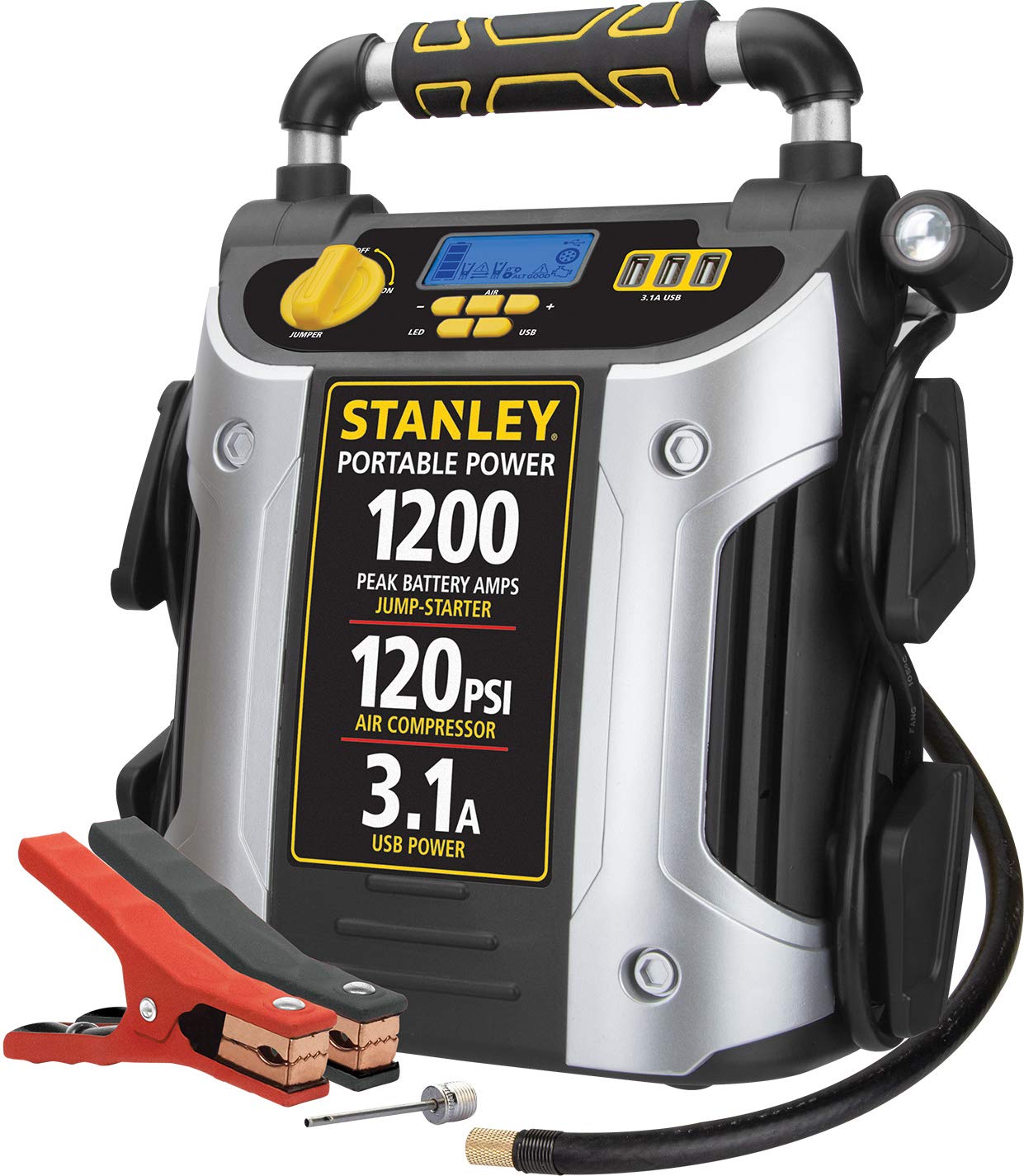 Foto 2 pulgar | Jump Starter Stanley J5c09d 1200 Peak Amp Con Compresor De Aire - Venta Internacional.