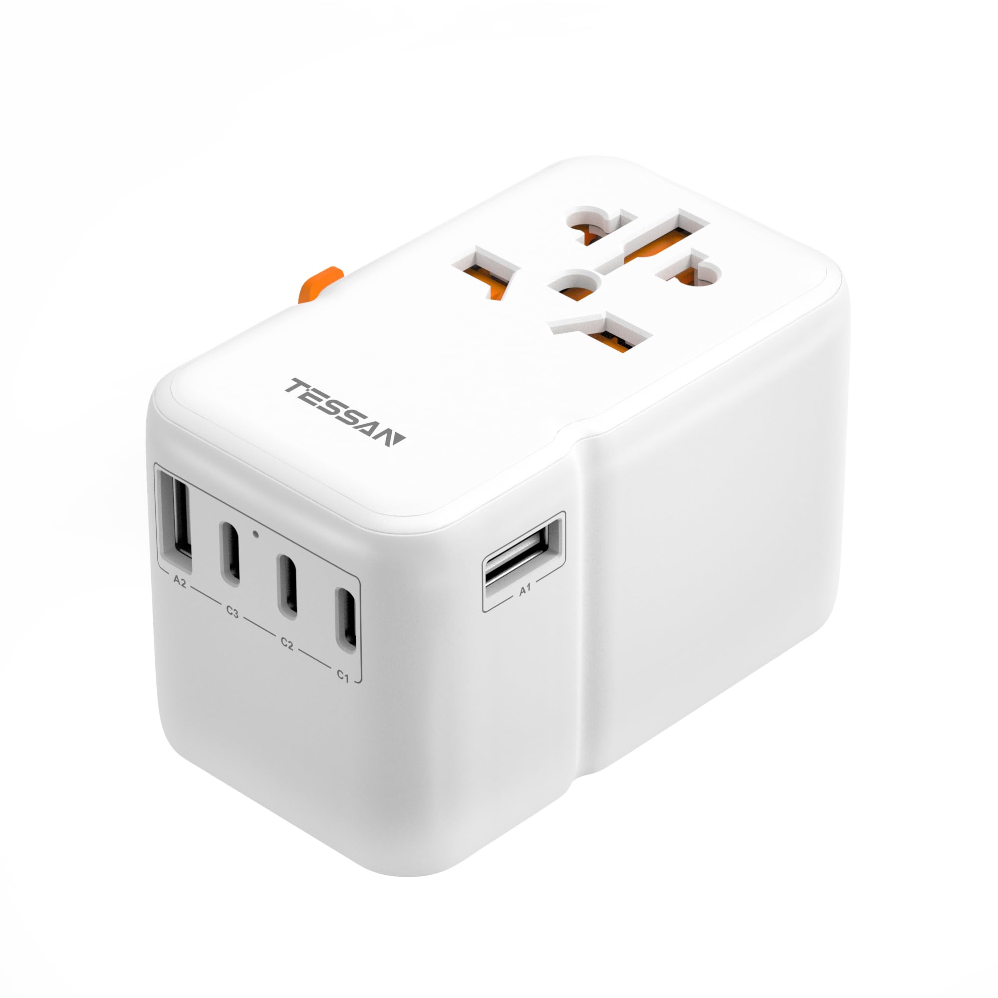 Foto 2 pulgar | Adaptador De Viaje Universal Tessan 85w Gan Con 5 Usb (3 Usb C) - Venta Internacional.