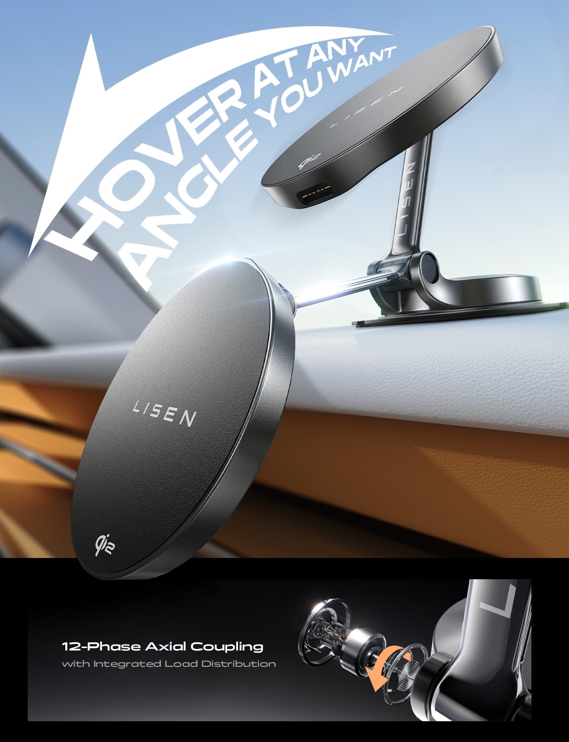 Foto 4 | Cargador De Coche Lisen Magsafe 15w Qi2 Para Iphone 16 Pro Max - Venta Internacional.