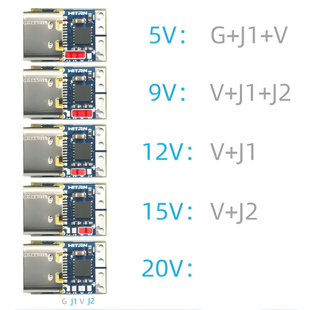Foto 5 pulgar | Módulo De Activación De Alimentación Jacobsparts Usb-c Pd 20v 5a (paquete De 2) - Venta Internacional.