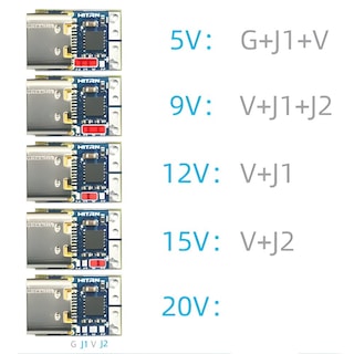 Foto 4 | Módulo De Activación De Alimentación Jacobsparts Usb-c Pd 20v 5a (paquete De 2) - Venta Internacional.