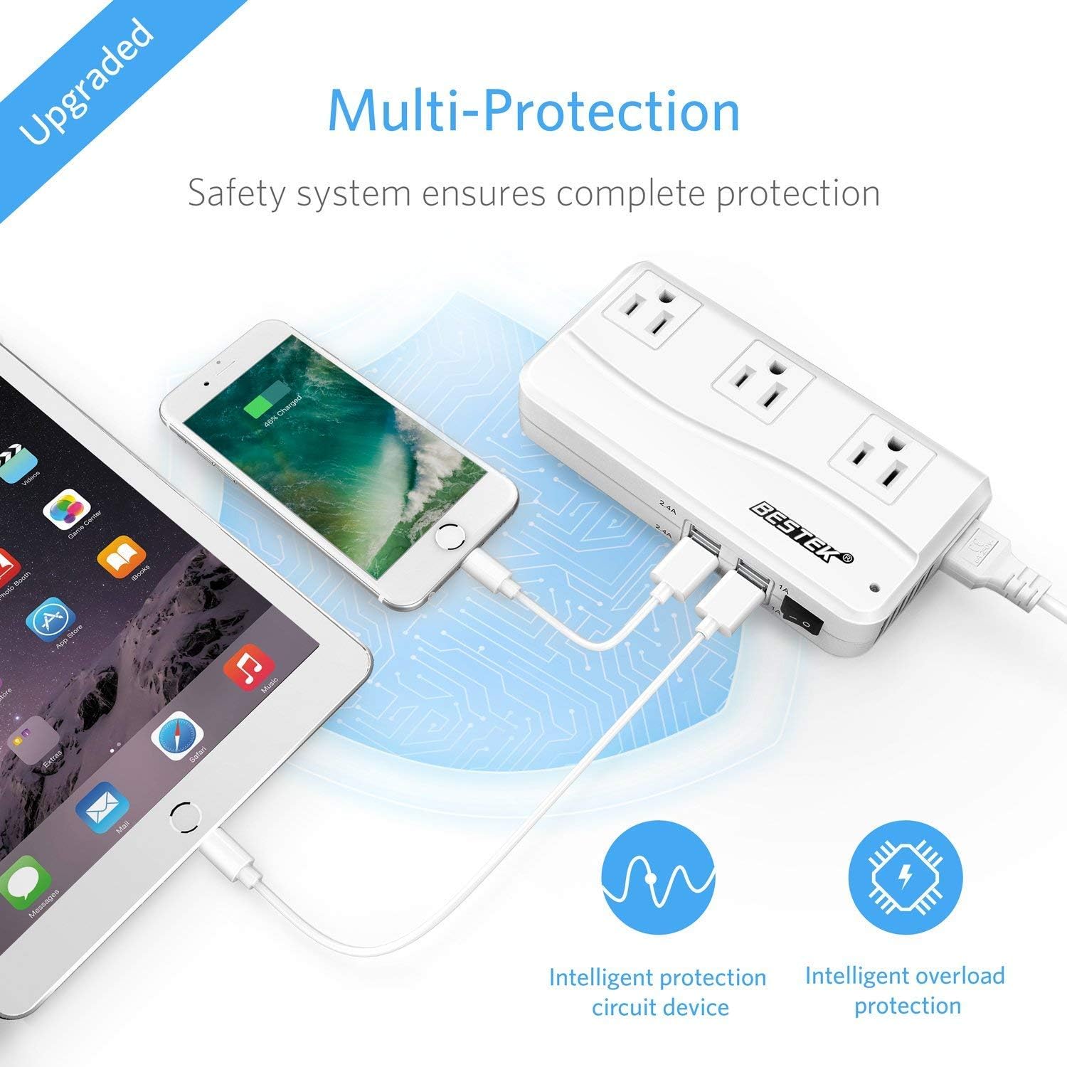 Foto 8 pulgar | Convertidor De Voltaje Bestek Adaptador De Viaje Universal De 220 V A 110 V - Venta Internacional.