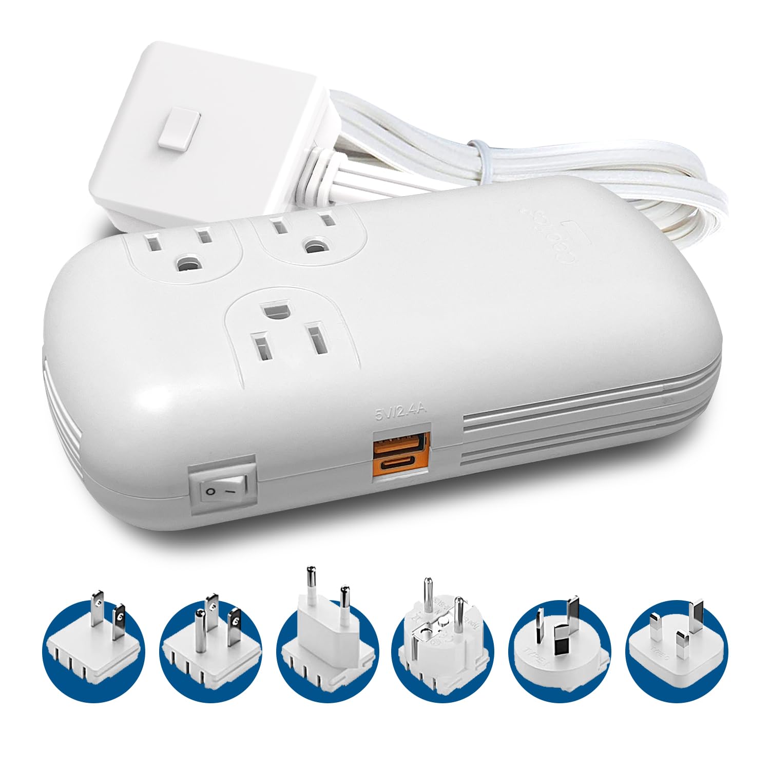 Foto 1 | Convertidor De Voltaje Ceptics De 300 W, 220 V A 110 V Con Usb-c De 18 W - Venta Internacional.