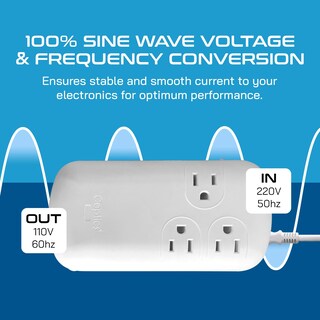 Foto 6 | Convertidor De Voltaje Ceptics De 300 W, 220 V A 110 V Con Usb-c De 18 W - Venta Internacional.
