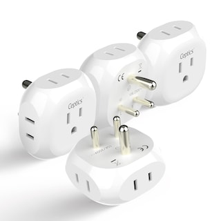 Foto 1 | Adaptador De Viaje Ceptics India, Pakistán, Tipo D Con 4 Entradas, Paquete De 4 - Venta Internacional.