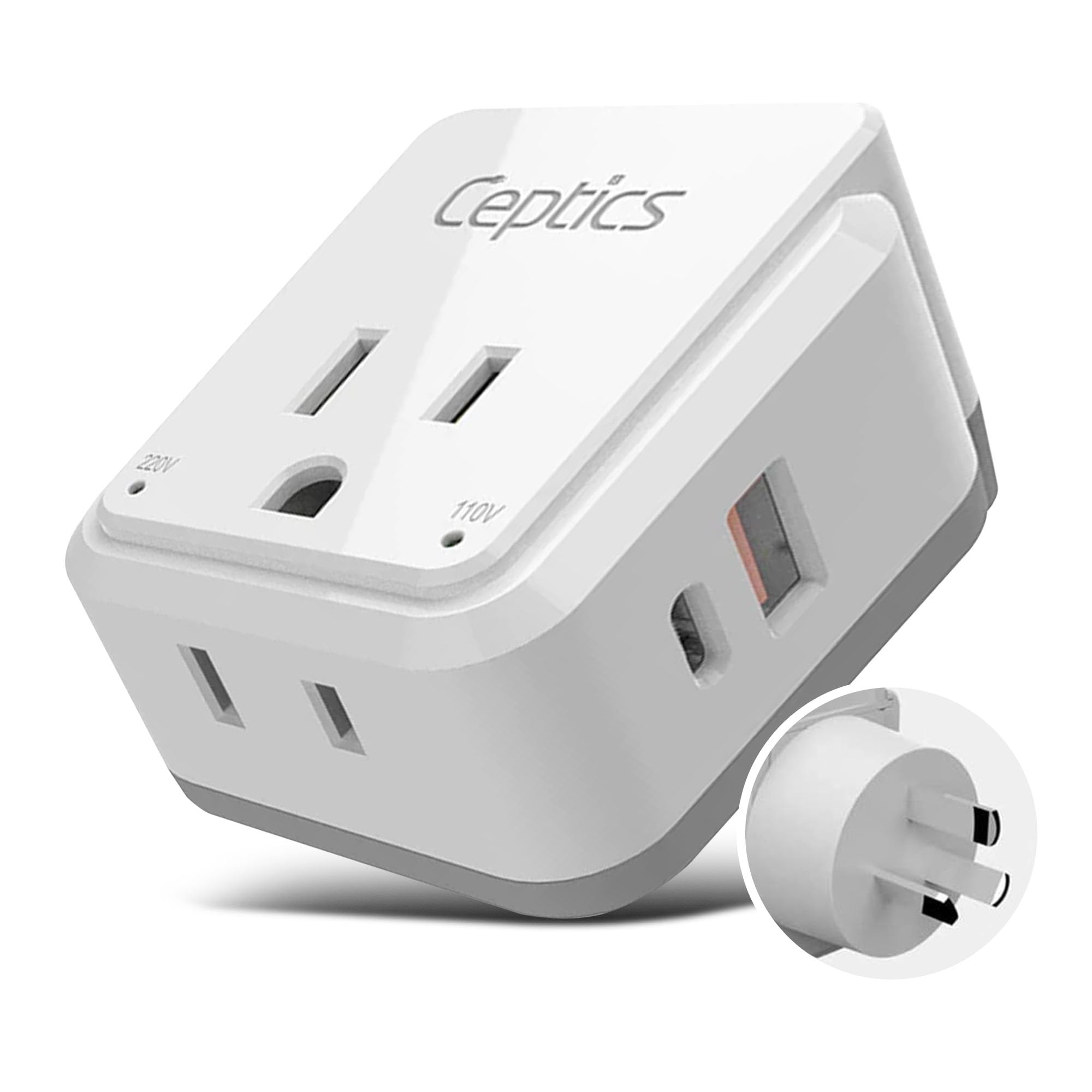 Foto 2 pulgar | Set De Adaptadores De Viaje Ceptics 20w Pd & Qc Type I 3.1a 4 En 1 - Venta Internacional.
