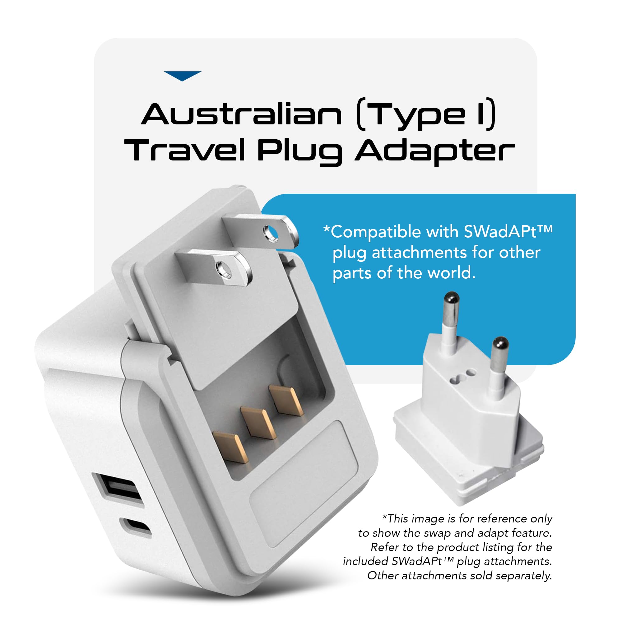 Foto 2 | Set De Adaptadores De Viaje Ceptics 20w Pd & Qc Type I 3.1a 4 En 1 - Venta Internacional.