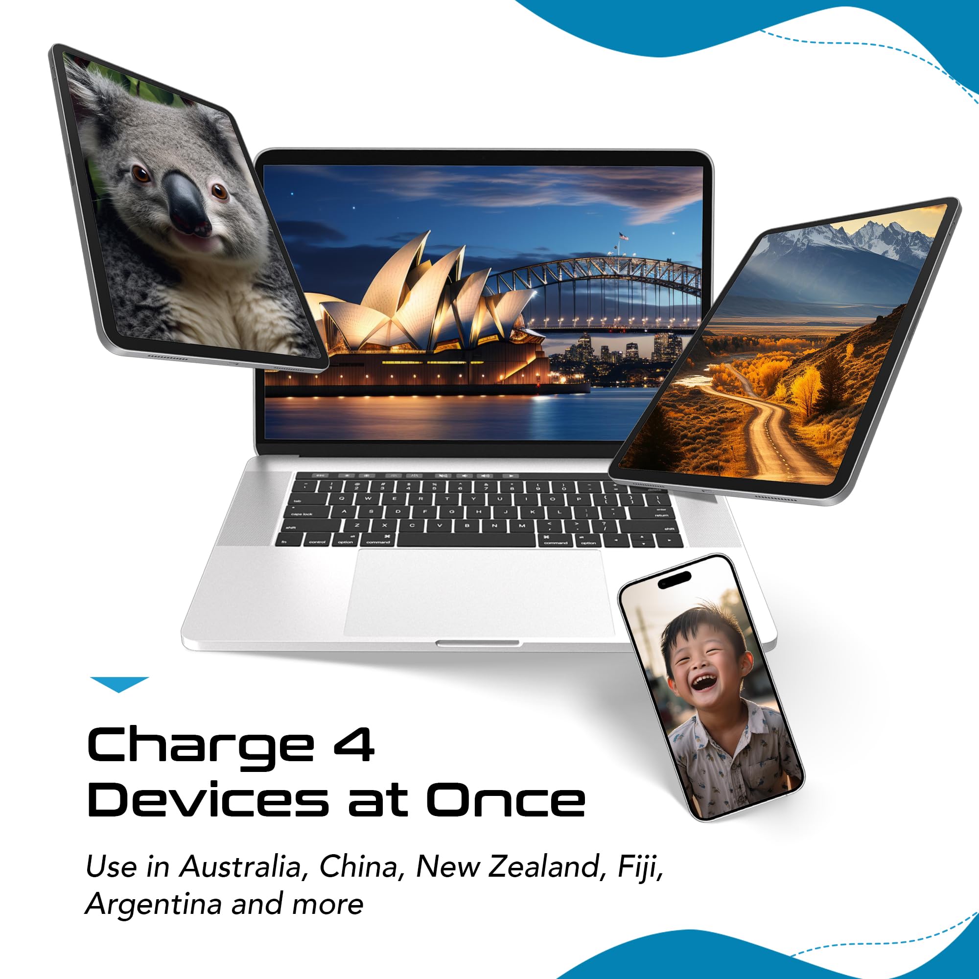 Foto 5 pulgar | Set De Adaptadores De Viaje Ceptics 20w Pd & Qc Type I 3.1a 4 En 1 - Venta Internacional.