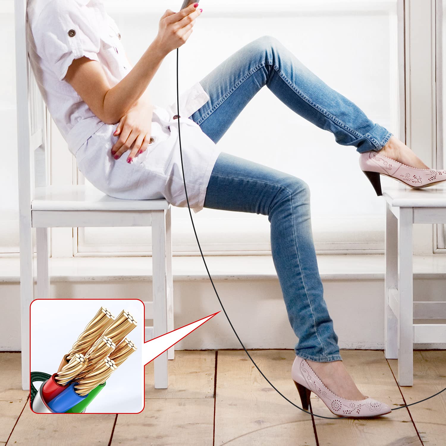Foto 7 | Cable de Carga CyvenSmart 3 m para iPhone con Certificación MFI - Venta Internacional
