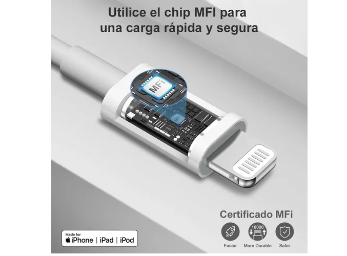 Foto 3 | Xtellar Cargador Rápido De Lujo 20w Pd 3.0 Para Iphone 14 - Potencia Superior Y Carga Acelerada En Tiempo Récord
