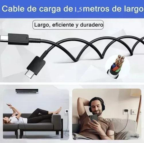 Foto 3 pulgar | Cargador Xtellar Rápida Tipo C Para Samsung 25w Adaptador De Viaje