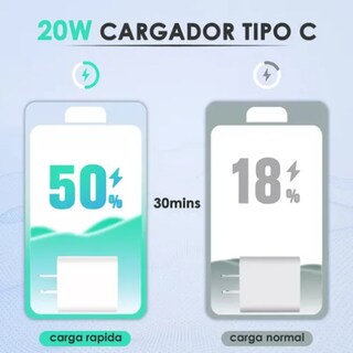 Foto 4 | Turbo Xtellar Cargador Para Samsung Ipad Carga Rapida Tipo C A C 20w
