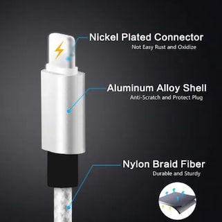 Foto 2 | Cable USB a Lightning Xtellar 3 m