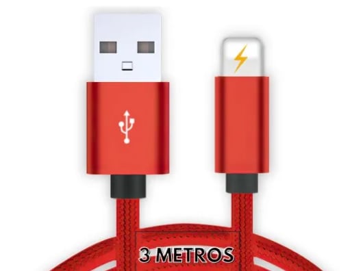 Cable USB a Lightning Xtellar 3 m $589