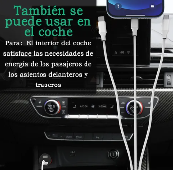Foto 4 pulgar | Línea Xtellar de Datos de Carga Rápida USB-A a USB-C Micro 3 en 1