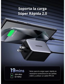 Foto 7 | Cargador Ugreen Nexode 65w 4 Puertos Carga Rápida