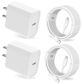 Foto 1 | Kit Cargador De Carga Rápida Xtellar Para Iphone 14 Con Cable Lightning Original 20w Pack De 2