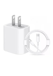 Foto 1 | Cargador 20w Carga Rápida Para Iphone 20w Carga Rápida Tipo C Compatible Con Iphone 8 X 11 12 13 14