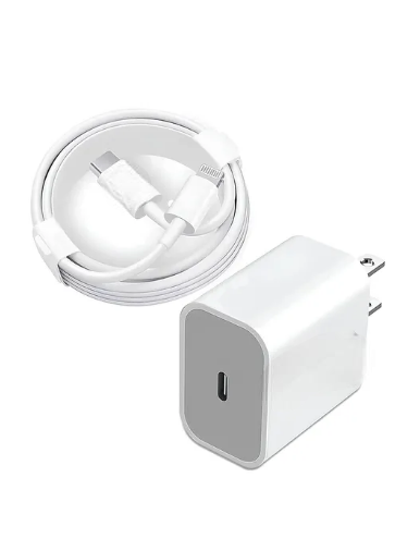 Foto 2 pulgar | Cargador Para Iphone 14 13 12 11 Xr X Carga Rapida 20w Tipo C Cable 1m Color Blanco