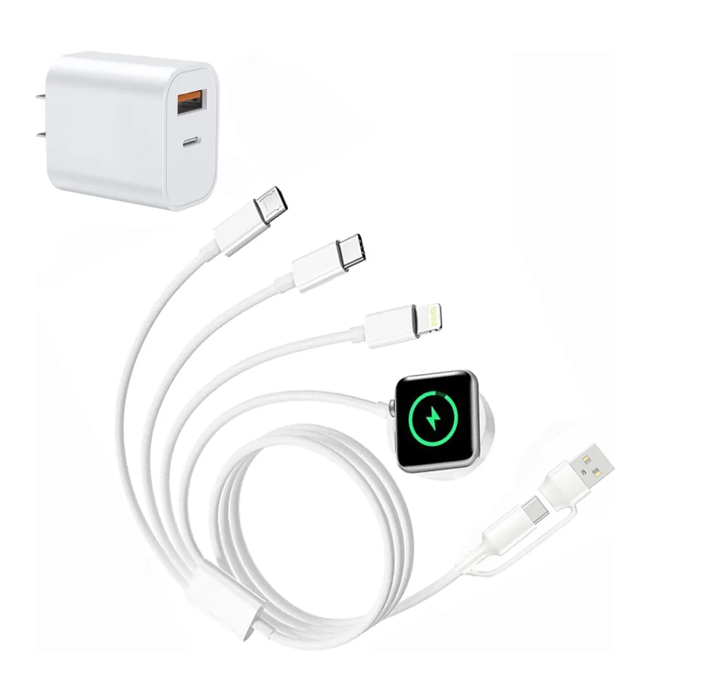 Foto 1 | Cargador Xtellar De Apple Watch Cable De Carga Para Iphone En Dos