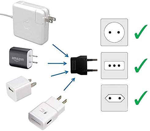 Foto 4 pulgar | Adaptador De Corriente Tsa Universal De Estados Unidos A Portugal (paquete De 6) - Venta Internacional.