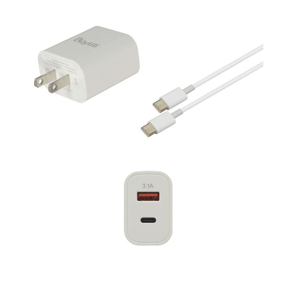 Foto 2 pulgar | Combo Cable Tipo C Y Cargador 30w 2 Puertos
