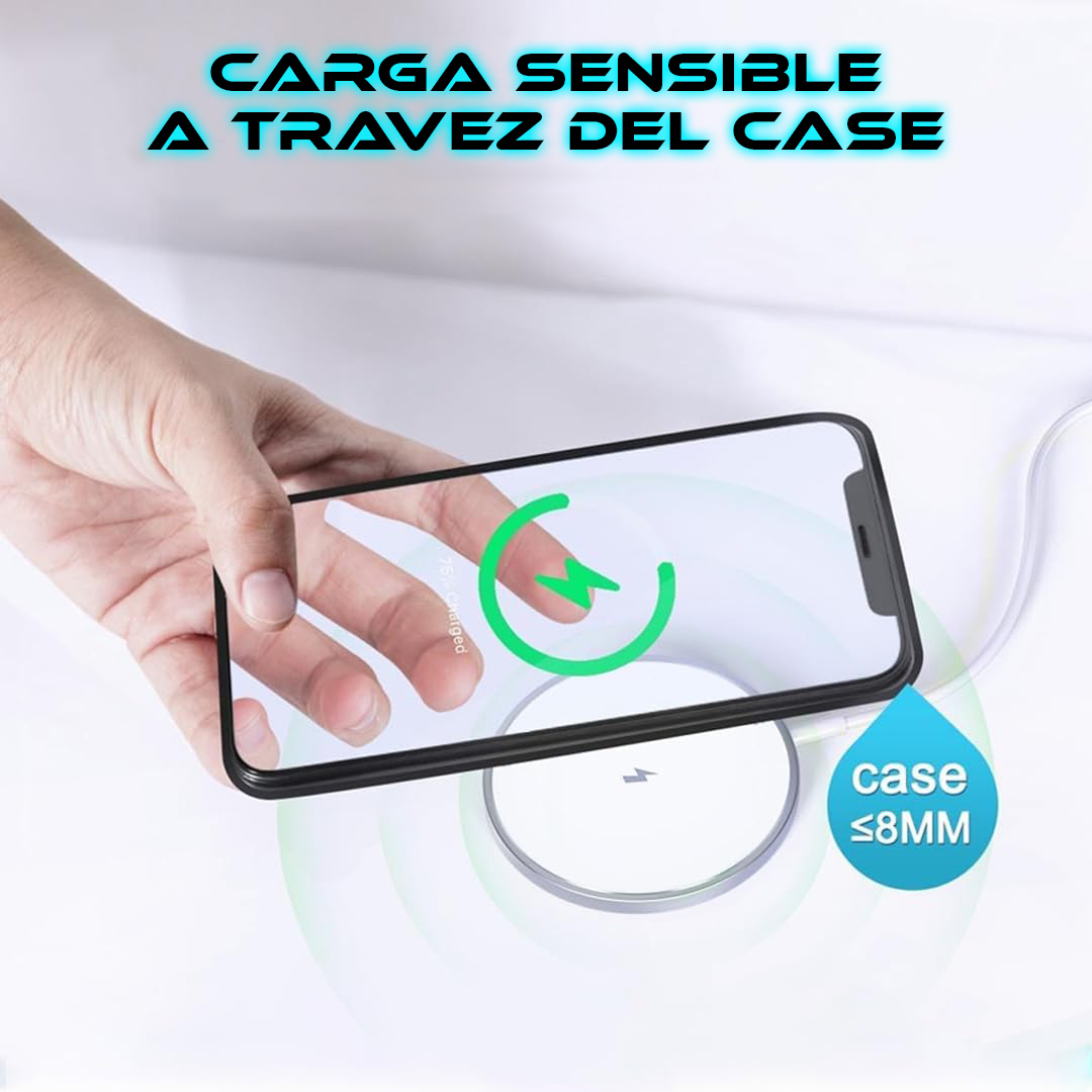 Foto 5 pulgar | Cargador Inalámbrico De Escritorio Iq 15w Carga Rápida Inalámbrico Con Led